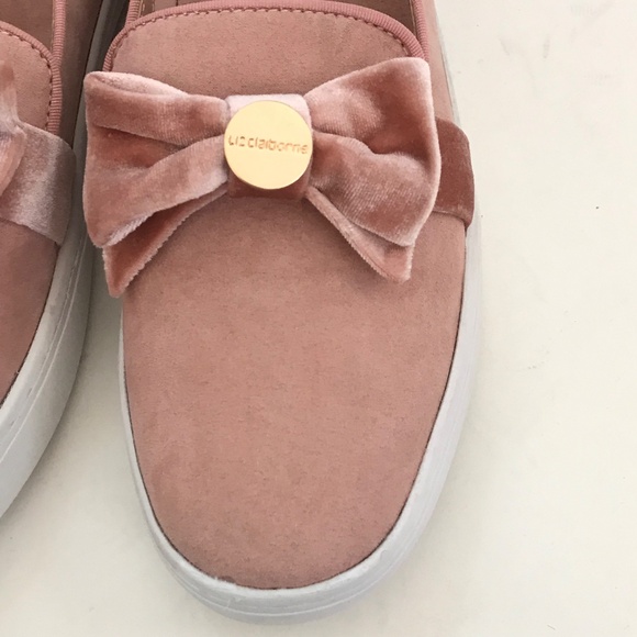 LIZ CLAIBORNE Sneakers Velvety Pink Loafer Slip On Shoe Weaver Size 9.5 - Picture 4 of 16